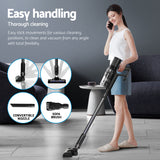 Devanti 350W Electric Mop Head Attachment for Cordless Vacuum Cleaners - Grey - Rear View