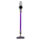 Devanti Cordless Stick Vacuum Cleaner 120W - Bagless & Lightweight in Purple - Side View