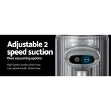 Devanti Cordless Stick Vacuum Cleaner 120W - Bagless & Lightweight in Purple - 45-Degree Angle