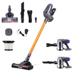 Devanti cordless bagless stick vacuum cleaner, 150W, gold and grey