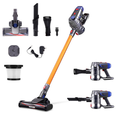 Devanti Cordless Stick Vacuum Cleaner, 150W, 10,000Pa, Bagless with HEPA Filter, Gold