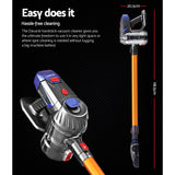 Devanti Stick Vacuum Cleaner Bagless Cordless 150W Gold - Front View