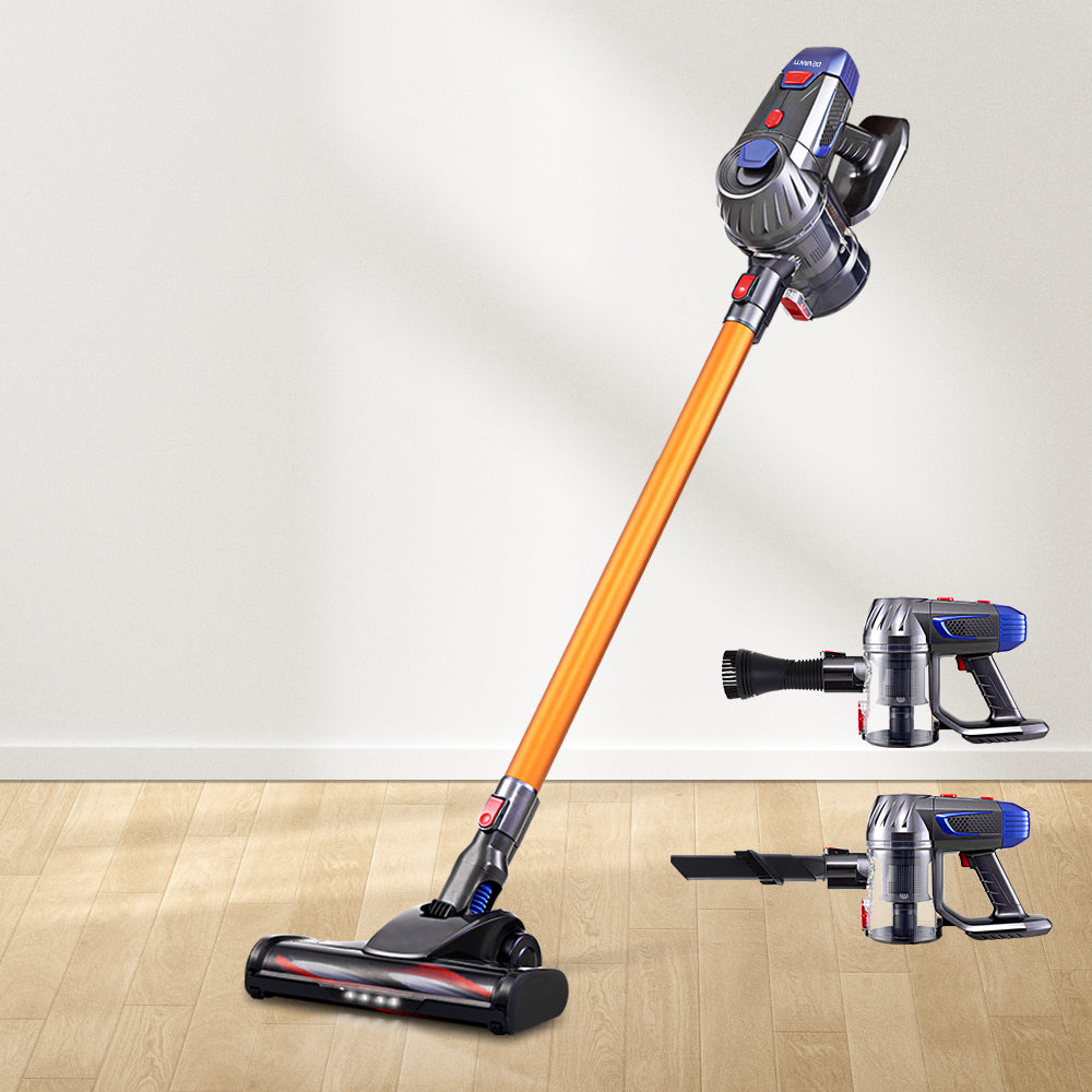 Devanti Cordless Bagless Stick Vacuum Cleaner with HEPA Filter - 150W Gold