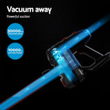 Devanti Stick Vacuum Cleaner Bagless Cordless Red 150W - Front View