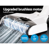 Devanti 250W Cordless Wet-Dry Vacuum Cleaner with Self-Cleaning Feature