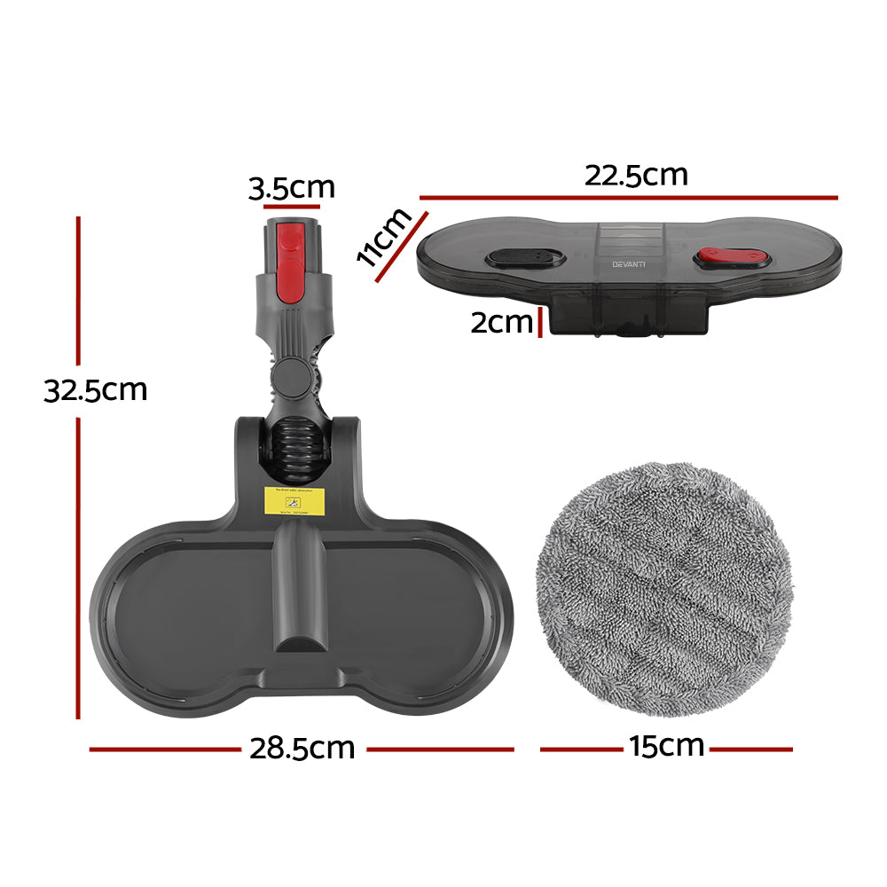 Devanti Electric Mop Attachment for Dyson V7, V8, V10, V11, V15 Vacuum Cleaners