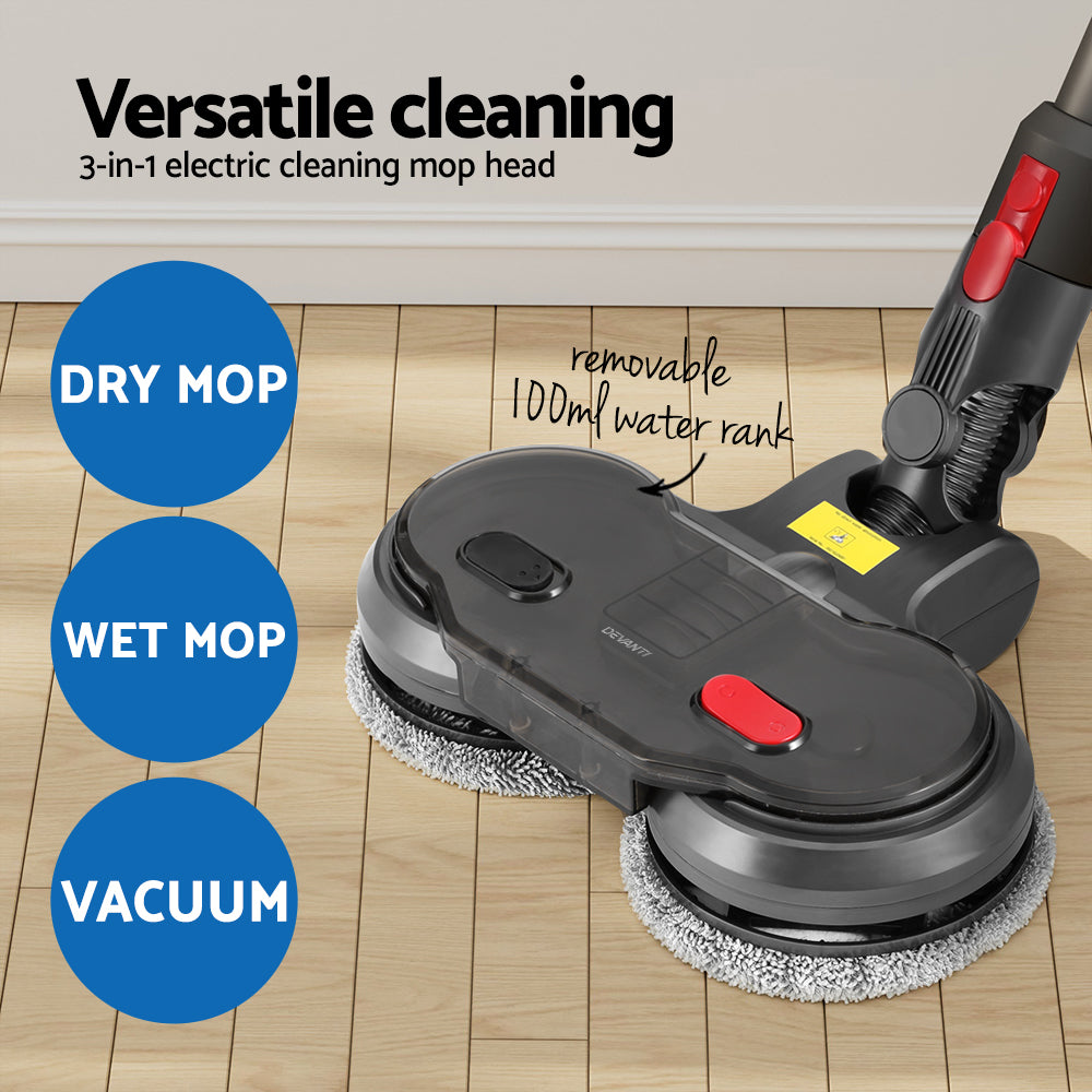 Devanti Electric Mop Attachment for Dyson V7, V8, V10, V11, V15 Vacuum Cleaners