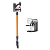 Devanti K7 Cordless Stick Vacuum Cleaner plus Coffee Maker Machine Espresso - Side View