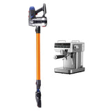 Devanti K7 Cordless Stick Vacuum Cleaner plus Coffee Maker Machine Espresso - Side View