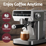 Devanti K7 Cordless Stick Vacuum Cleaner plus Coffee Maker Machine Espresso - Top-Down View