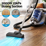 Devanti Vacuum Cleaner Bagless Canister 2000W 25kPa Powerful Suction 4L - Top-Down View