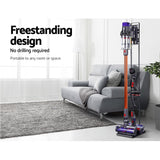 Artiss Freestanding Dyson Vacuum Cleaner Stand for V6 7 8 10 11 Black - Top-Down View