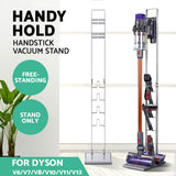 Artiss Freestanding Dyson Vacuum Cleaner Stand for V6 7 8 10 11 Silver - Side View