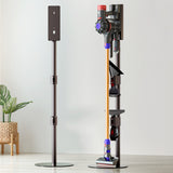 Artiss Grey Freestanding Vacuum Cleaner Charging Stand for Dyson V6, V7, V8, V10, V11 - Low Angle