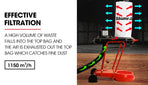 Baumr-AG Mobile Dust Collector Cyclone Extraction System, for Home Woodworking Workshop