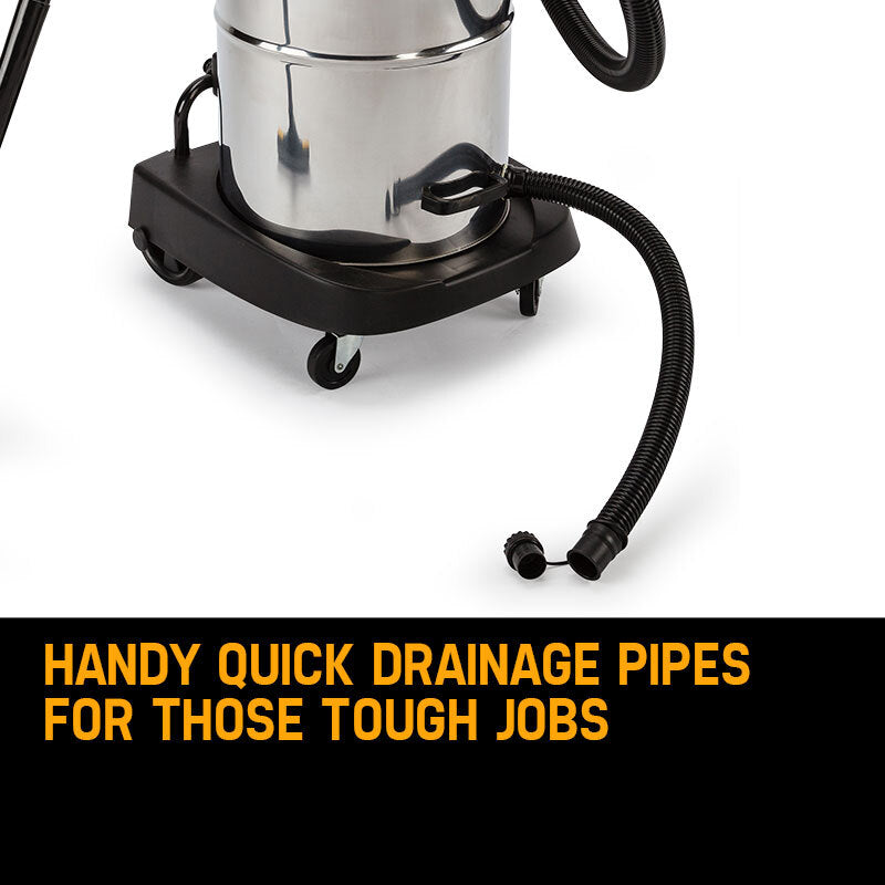 Unimac 60L 2000W Stainless Steel Wet and Dry Vacuum