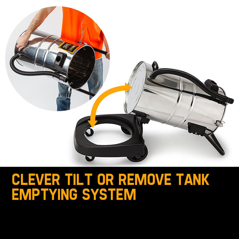 Unimac 60L 2000W Stainless Steel Wet and Dry Vacuum