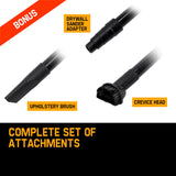 Unimac 60L 2000W Stainless Steel Wet and Dry Vacuum - Close-Up Angle