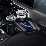 Car Cup Holder Extension with Wireless Charger 10W - Top-Down View