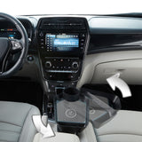 Car Cup Holder Extension with Wireless Charger 10W - Rear View