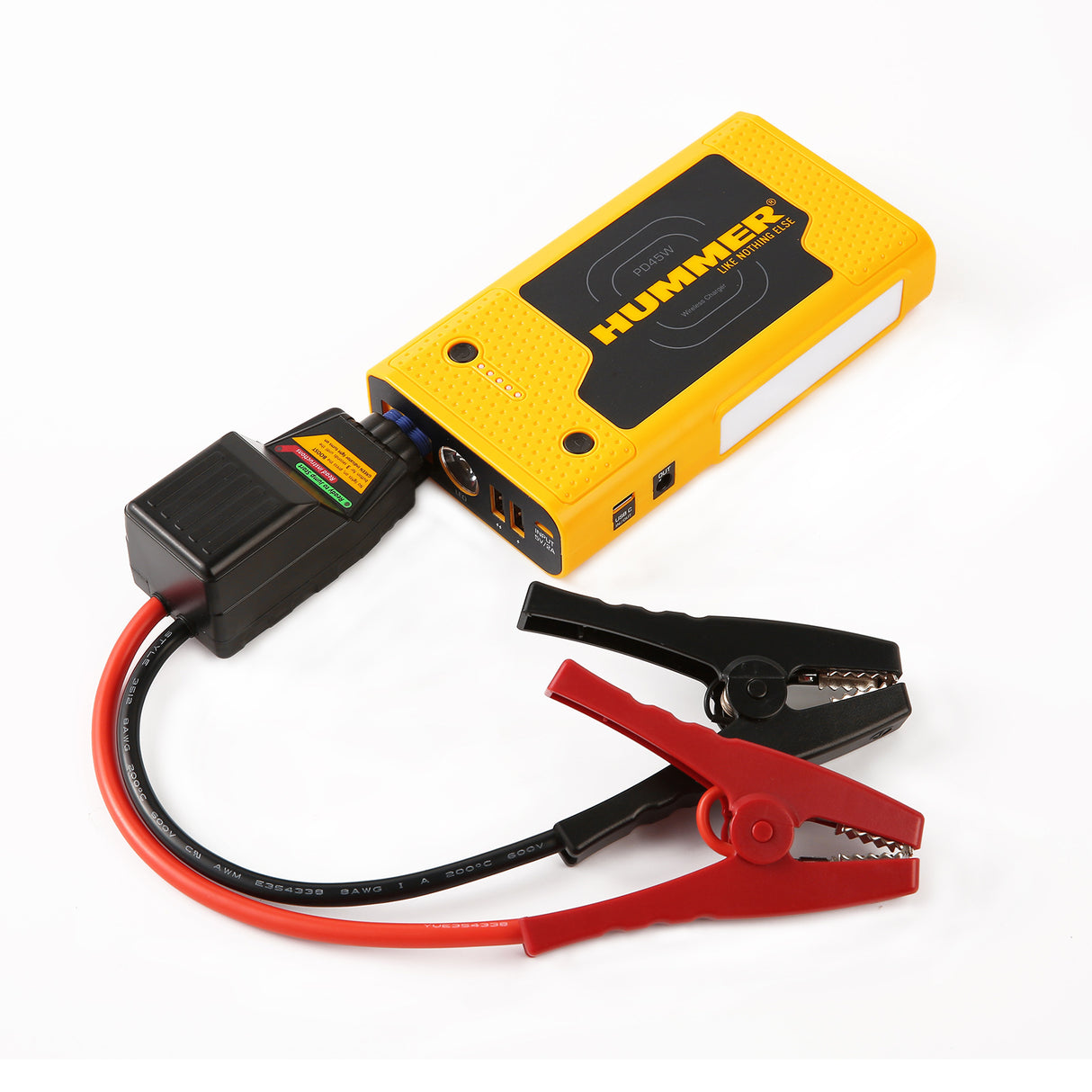 Hummer HX Pro 2000A Jump Starter USB-C Power Bank & Wireless Charger