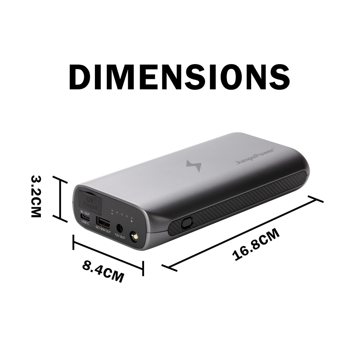 Jumpspower GTS - 2000A Jump Starter USB-C Powerbank Wireless Charger