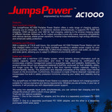 JumpsPower AC1000 Portable Power Station - Top-Down View