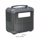 JumpsPower AC1000 Portable Power Station - Rear View