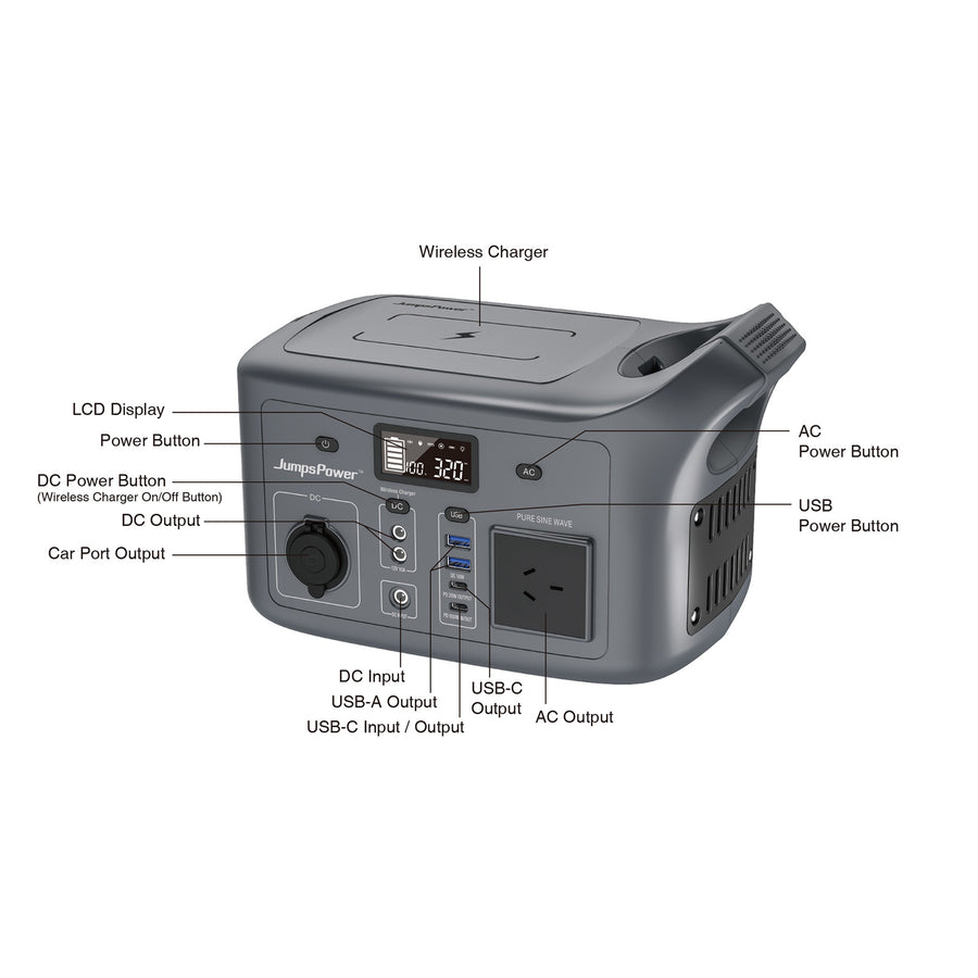 JumpsPower AC320 Portable Power Station