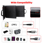 JumpsPower 100W Portable Solar Panel