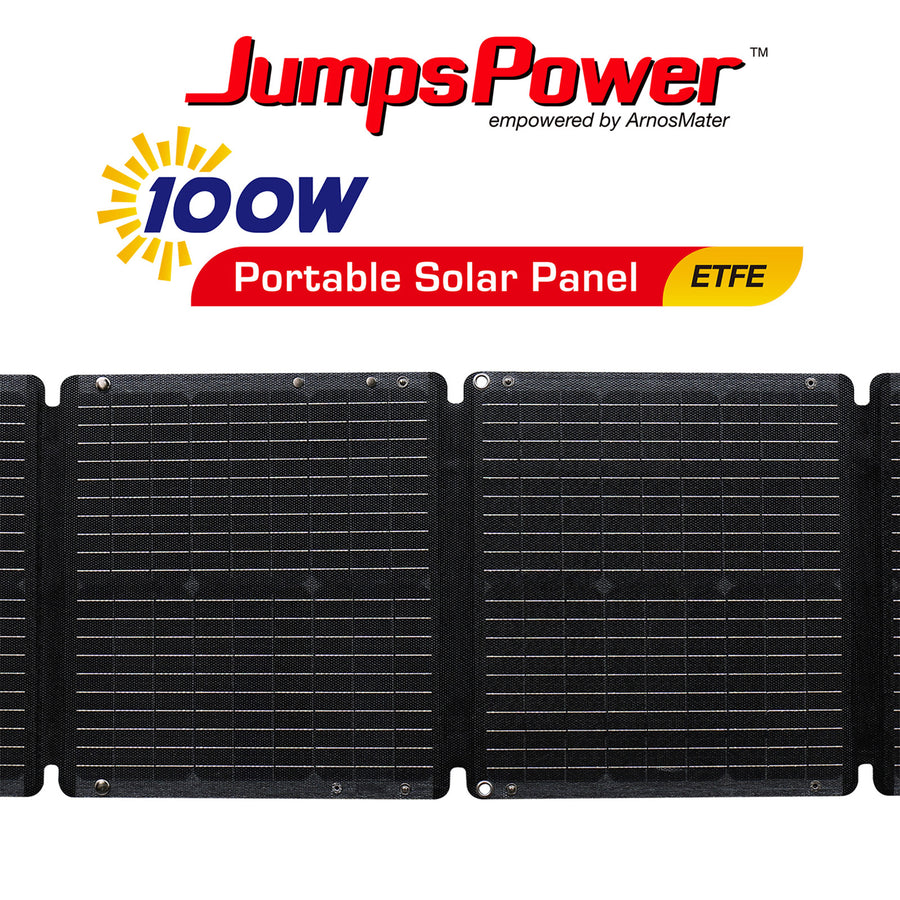 JumpsPower 100W Portable Solar Panel