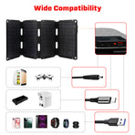 JumpsPower 200W Portable Solar Panel