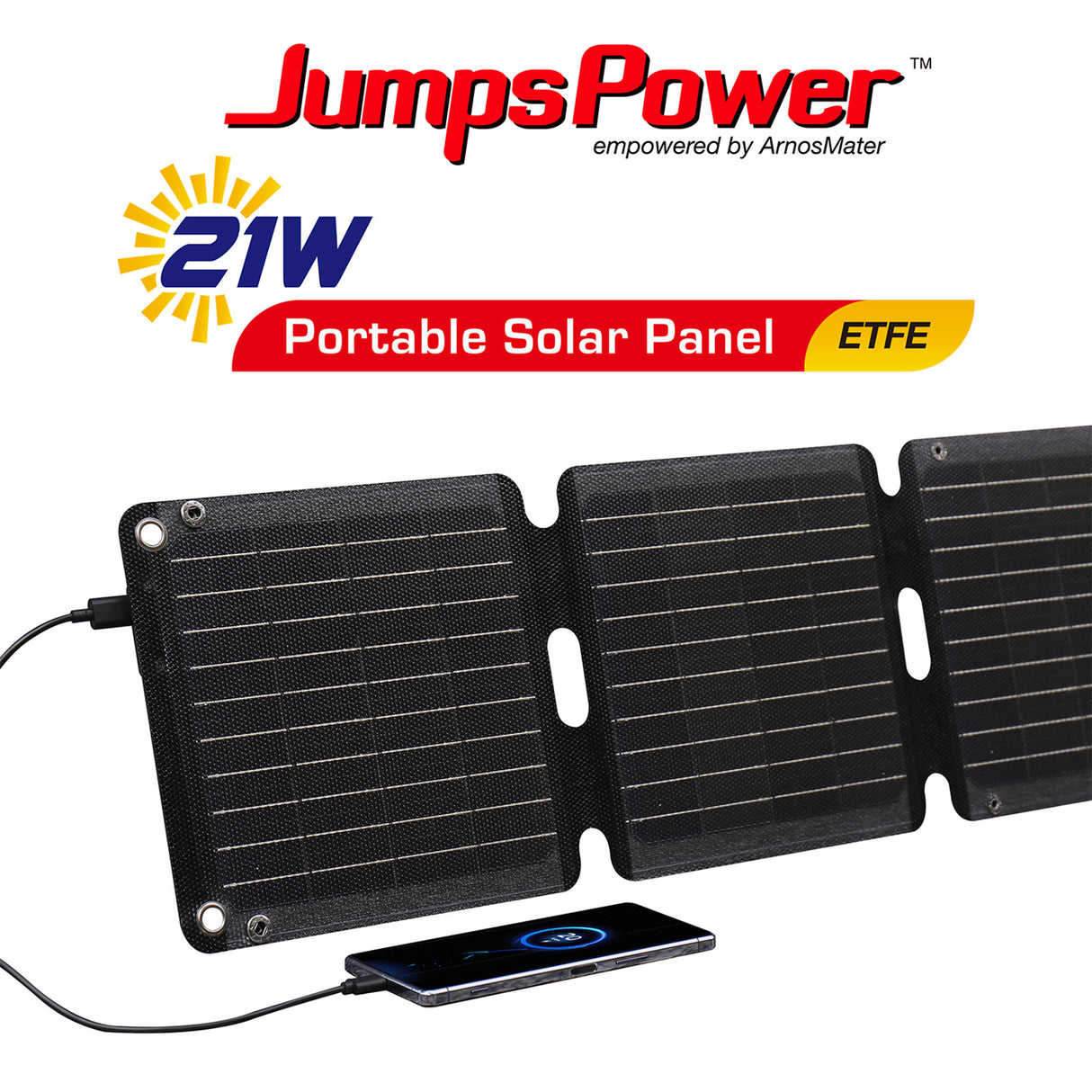 JumpsPower 21W Portable Solar Panel