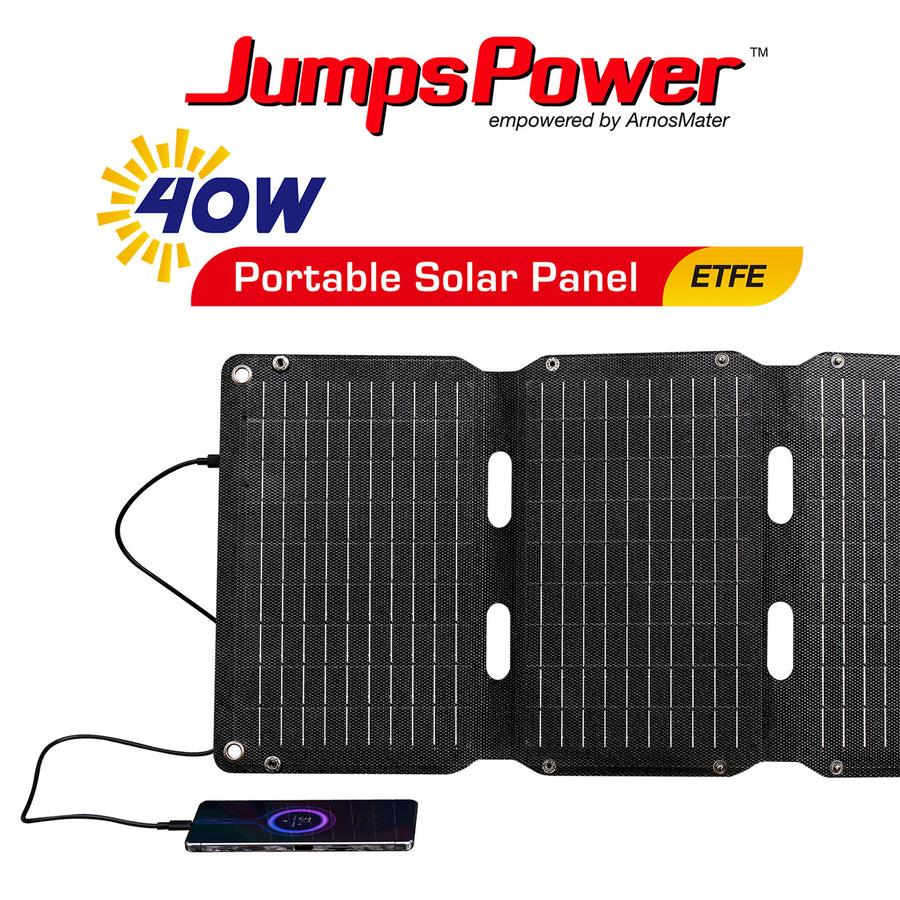 JumpsPower 40W Portable Solar Panel