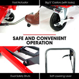 T-REX 300KG Hydraulic High Lift Double Scissor Trolley, 1.3M Max Platform Hgt, Heavy-Duty, for Material Handling - Extra Image