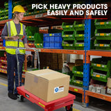 T-REX 500KG Hydraulic Scissor Lift Platform Trolley, Heavy-Duty, for Material Handling - Low Angle