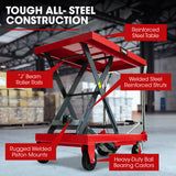 T-REX 500KG Hydraulic Scissor Lift Platform Trolley, Heavy-Duty, for Material Handling - 45-Degree Angle