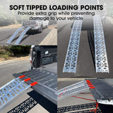 BULLET 2.3m Aluminium Loading Ramps, 680kg Rated, for Trailer ATV Quad Bike Buggy, 2 Pieces - Extra Image