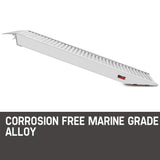 BULLET Pair of 1.6m Aluminium Loading Ramps, 4050kg capacity - Front View