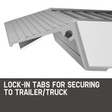 BULLET Pair of 1.6m Aluminium Loading Ramps, 4050kg capacity - Top-Down View