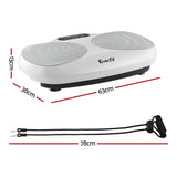 Everfit Vibration Machine Vertical Rhythm Platform Resistance Rope Home Workout - Front View