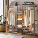 Oikiture Open Wardrobe Organiset with 13 Display Shelves