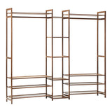 Oikiture Open Wardrobe Organiset with 13 Display Shelves