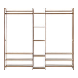Oikiture Open Wardrobe Organiset with 13 Display Shelves