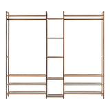 Oikiture Open Wardrobe Organiset with 13 Display Shelves - Close-Up Angle