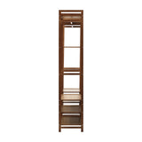 Oikiture Open Wardrobe Organiset with 13 Display Shelves - Top-Down View