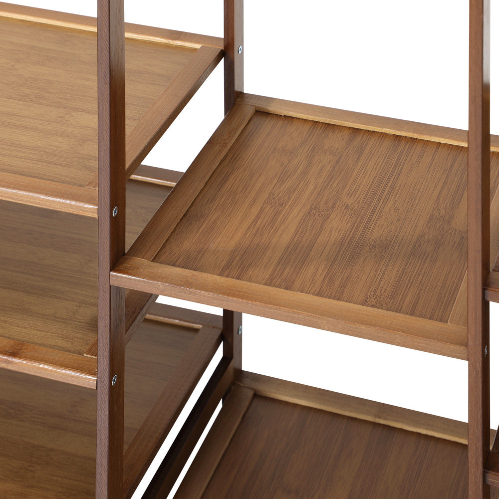 Oikiture Open Wardrobe Organiset with 13 Display Shelves