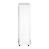 Oikiture Portable Double Wardrobe Open Clothes Rack - Rear View