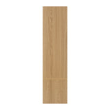 Oikiture Open Wardrobe 2 Shelves Hanging Rail Natural