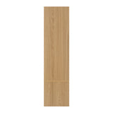 Oikiture Open Wardrobe 2 Shelves Hanging Rail Natural - Top-Down View